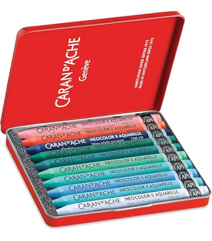 Caran d'Ache Classic Neocolor II Water-Soluble Pastels, 84 Colors